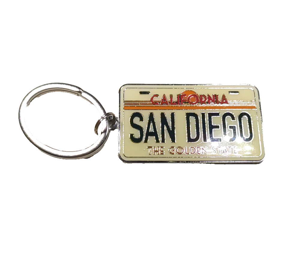 California The Golden State Keychain License Plate
